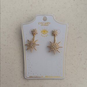 Gold Starburst Earrings
